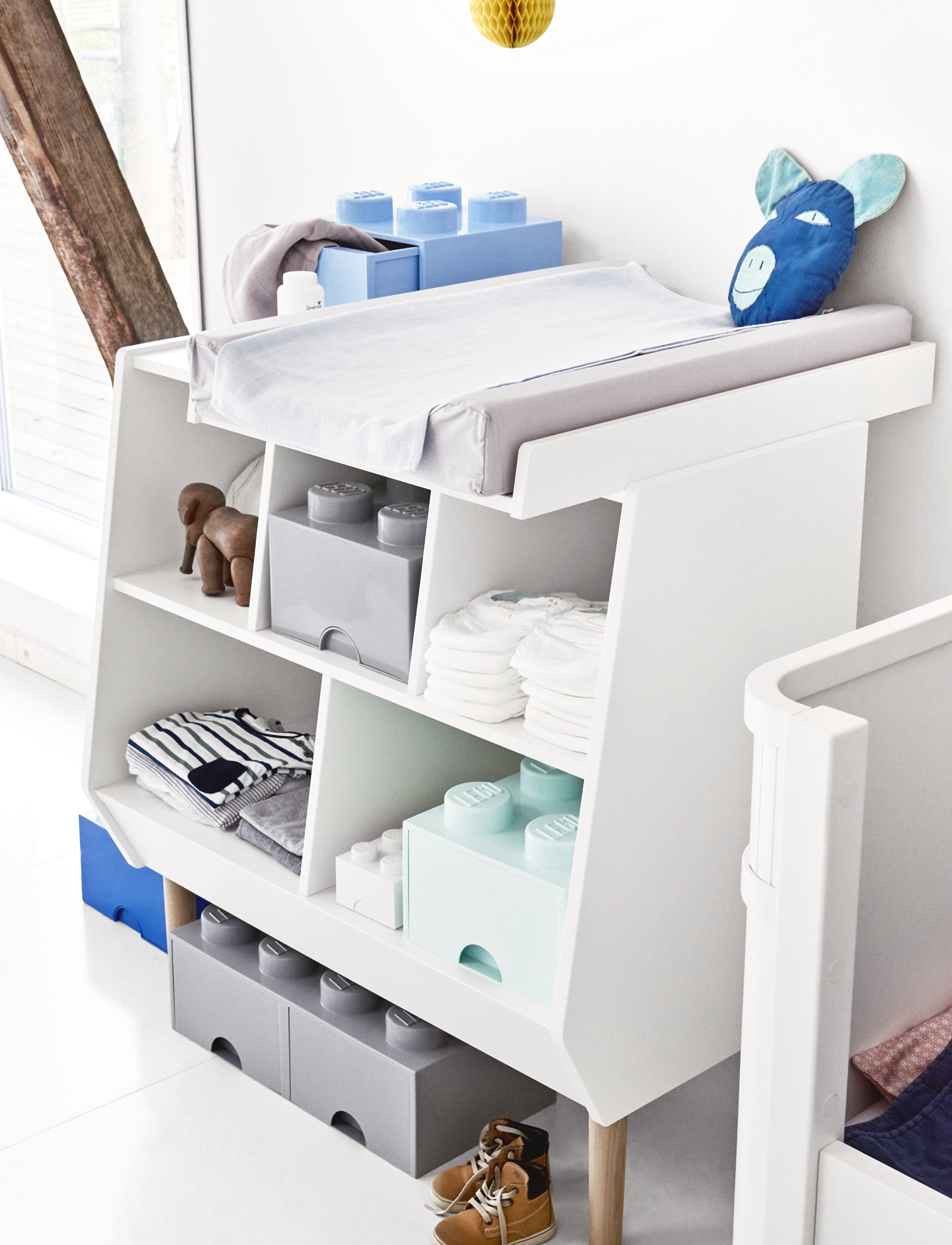 LEGO STORAGE Lego Storage Brick 4, 25X12X18 cm, Grey, Opbevaring > Opbevaringskasser, Børn