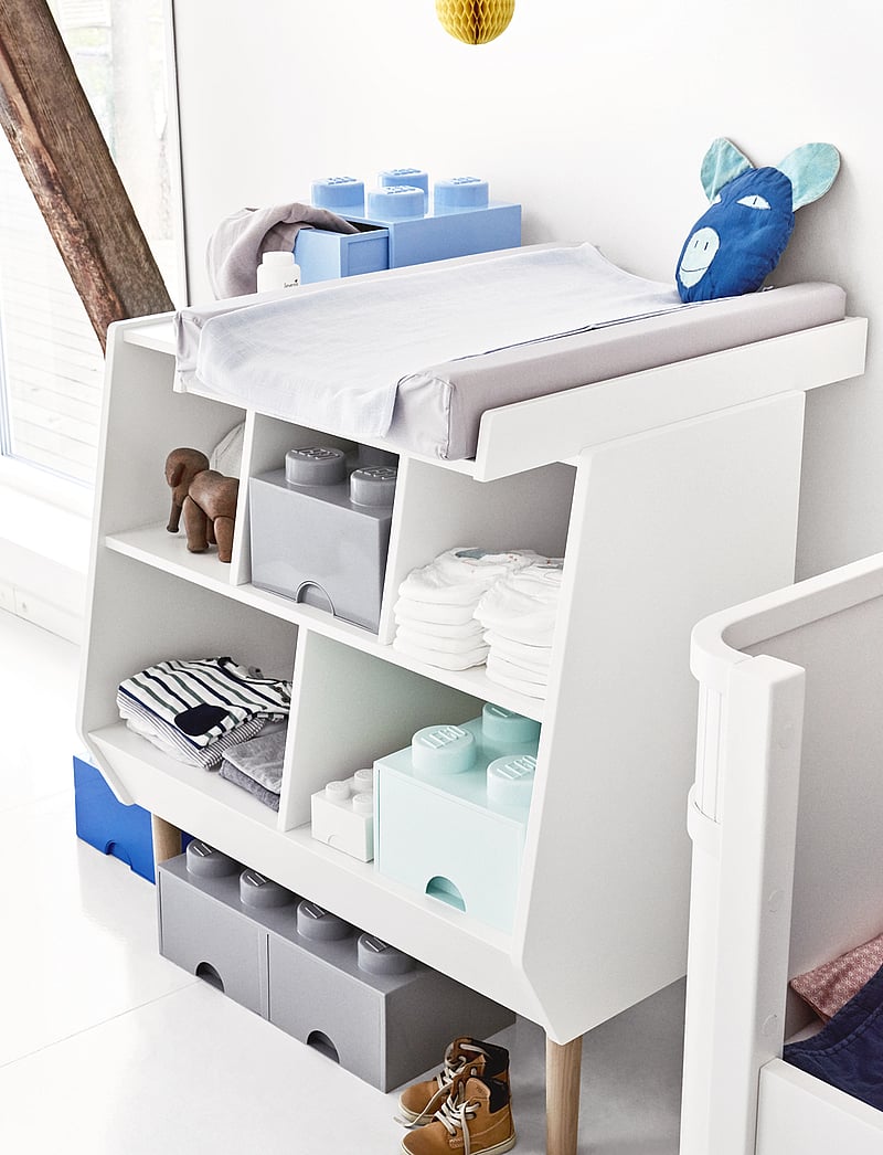 LEGO STORAGE - LEGO STORAGE BRICK 4 - opbevaringskasser - m. stone grey - 0