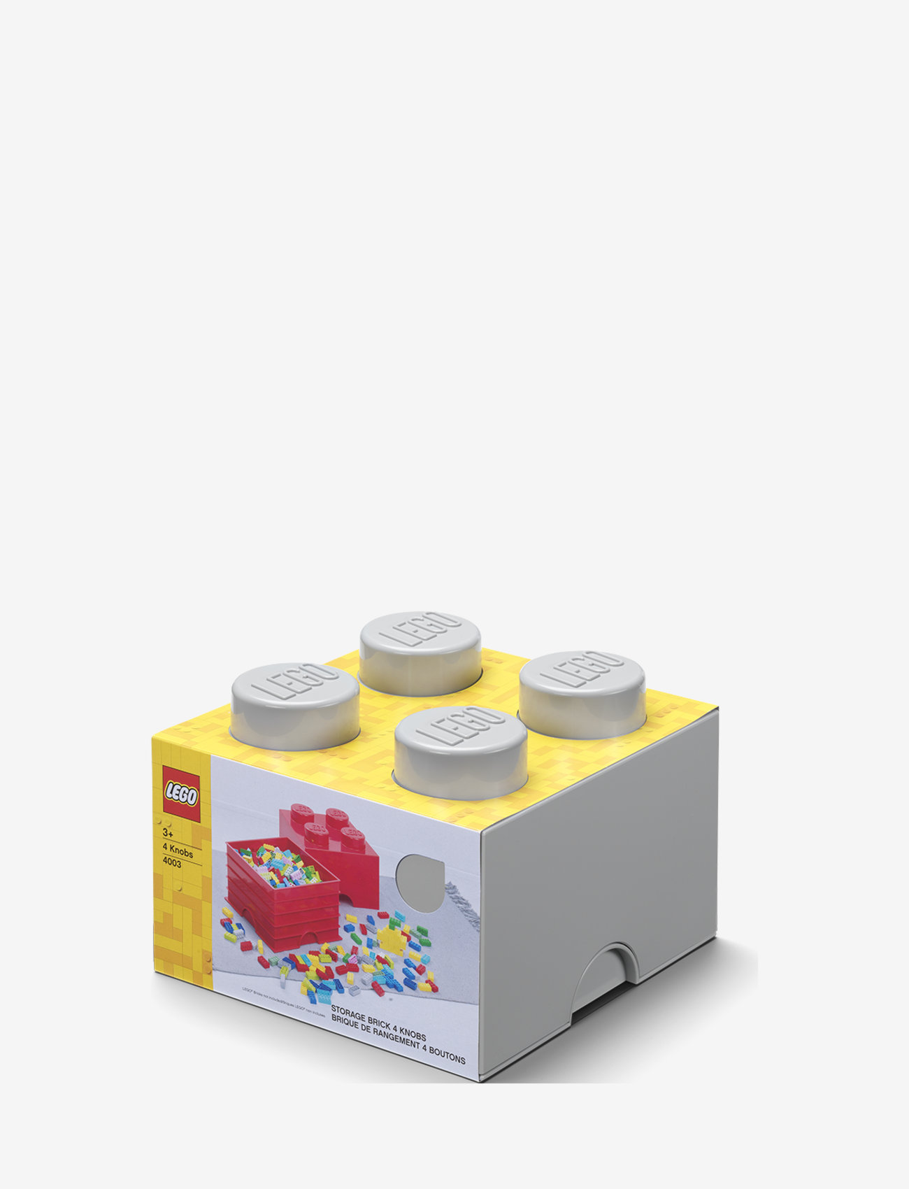 LEGO STORAGE - LEGO STORAGE BRICK 4 - opbevaringskasser - m. stone grey - 3