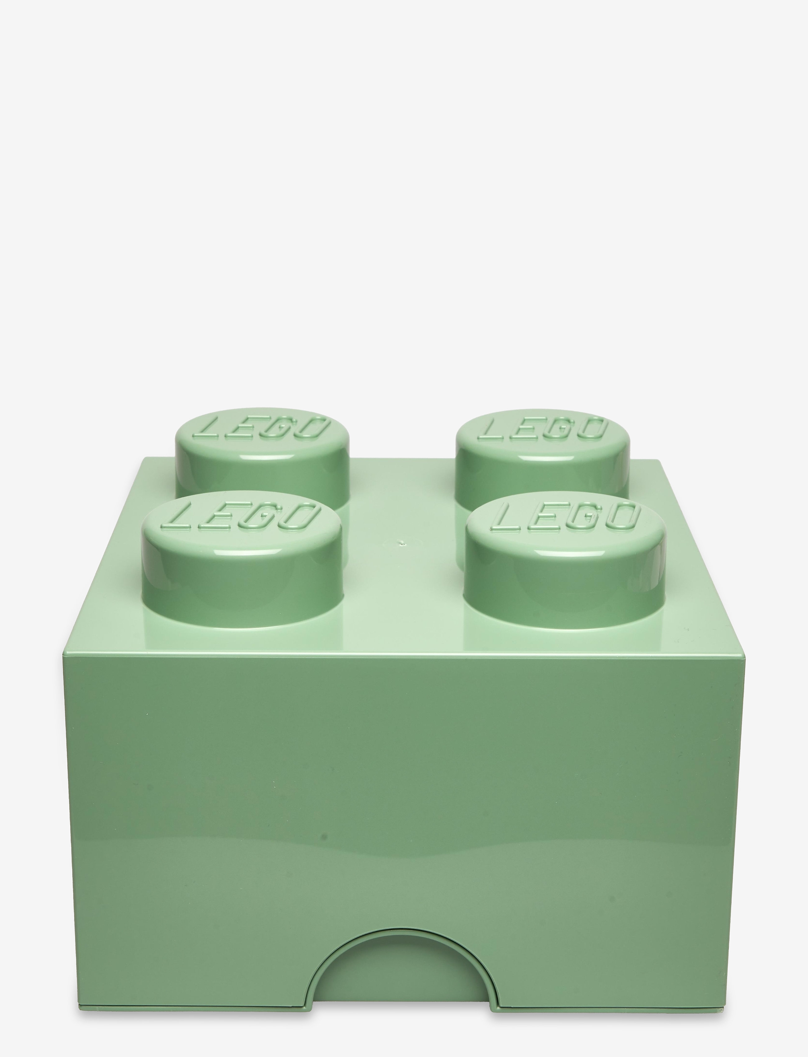LEGO STORAGE Brick 4, Opbevaringskasse, Grøn, Str: 25X12X18CM