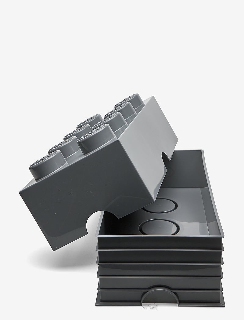 LEGO STORAGE - LEGO STORAGE BRICK 8 - opbevaringskasser - dark stone grey - 1