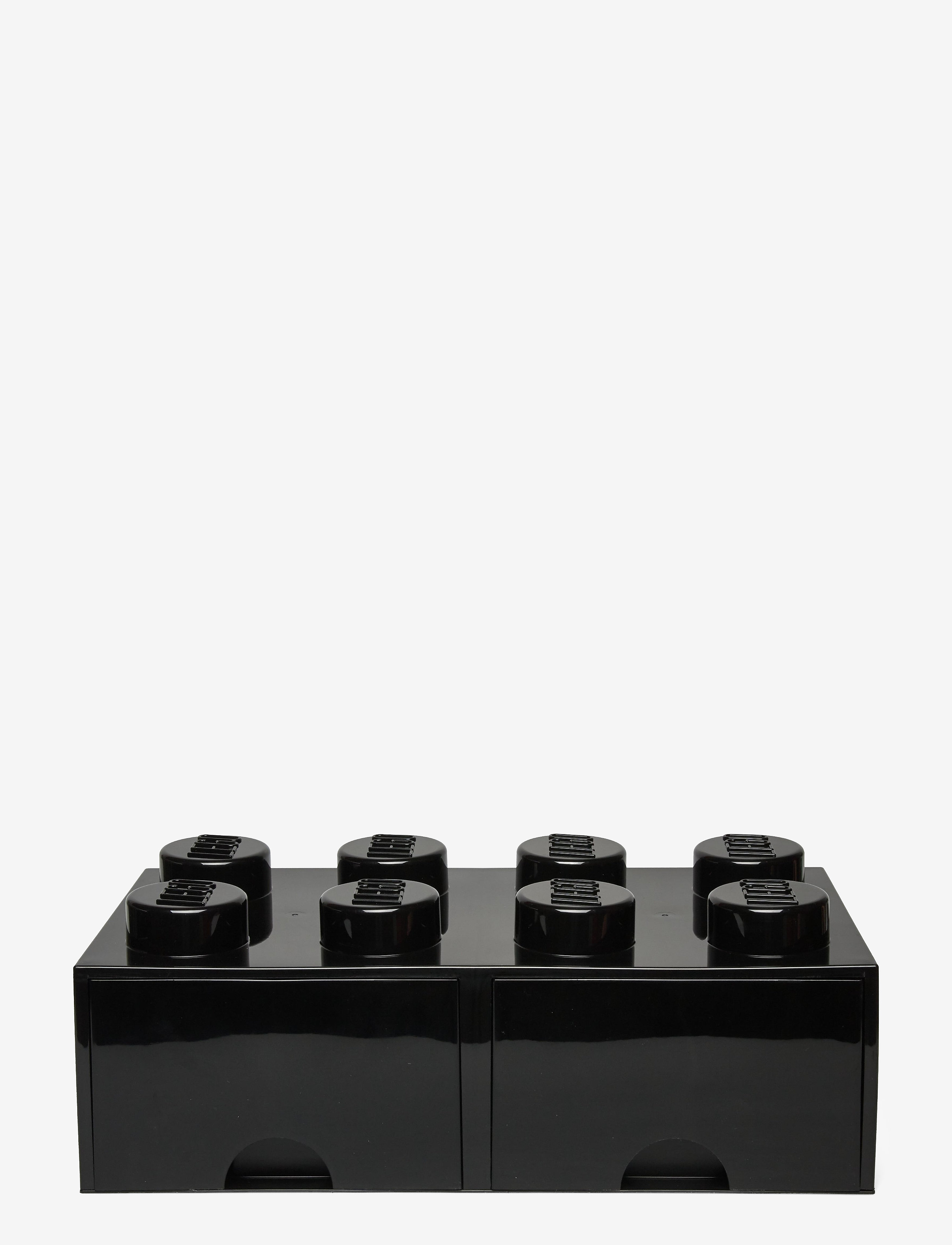 LEGO STORAGE Lego Brick Drawer 8, Opbevaringskasse, Sort, Str: 50X 25X 18CM