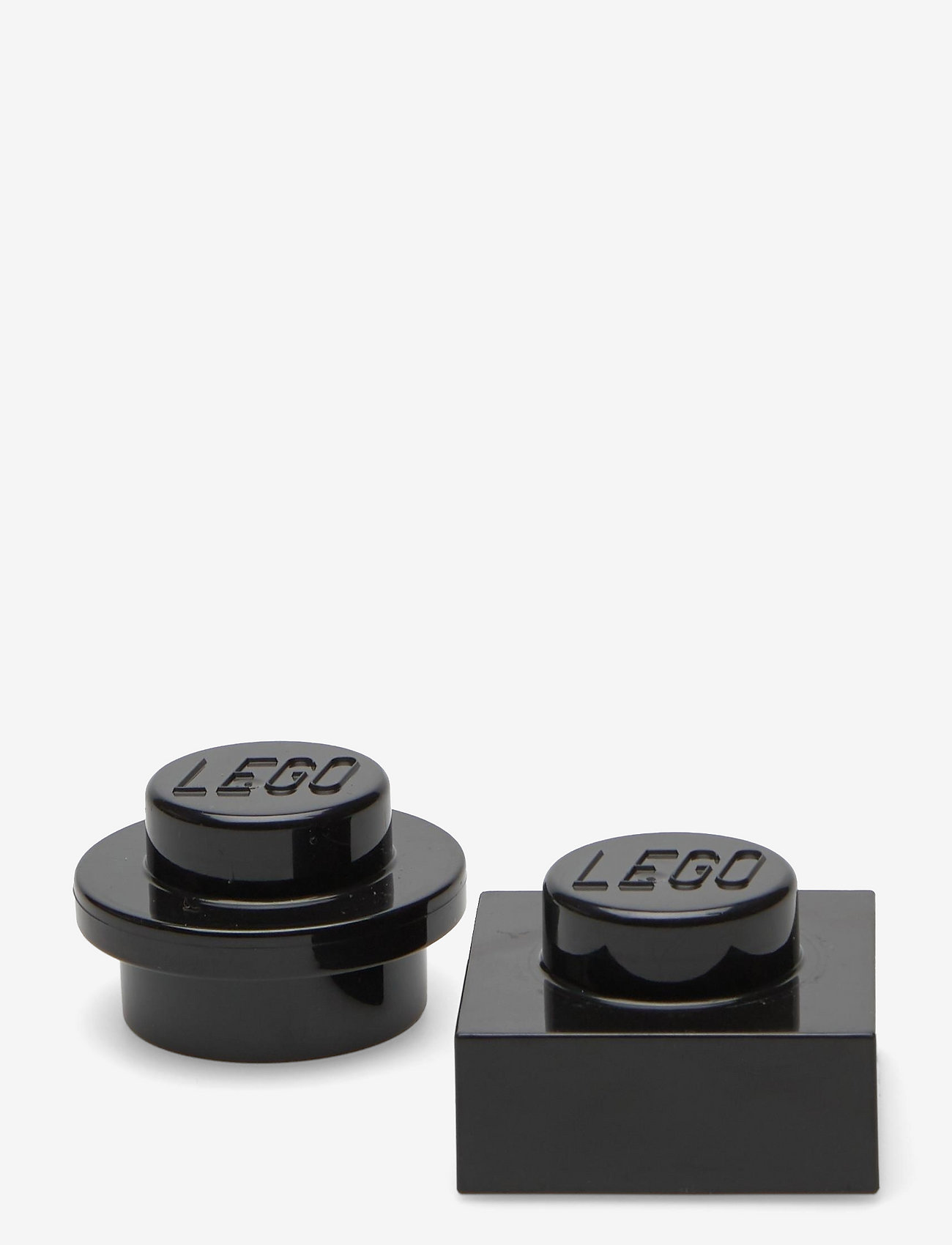 LEGO STORAGE - LEGO MAGNET SET ROUND AND SQUARE - accessoires décoratifs - black - 0