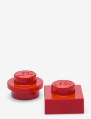LEGO MAGNET SET ROUND AND SQUARE - BRIGHT RED