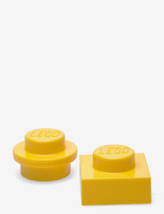 LEGO MAGNET SET ROUND AND SQUARE - BRIGHT YELLOW