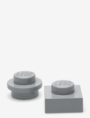 LEGO MAGNET SET ROUND AND SQUARE - M. STONE GREY