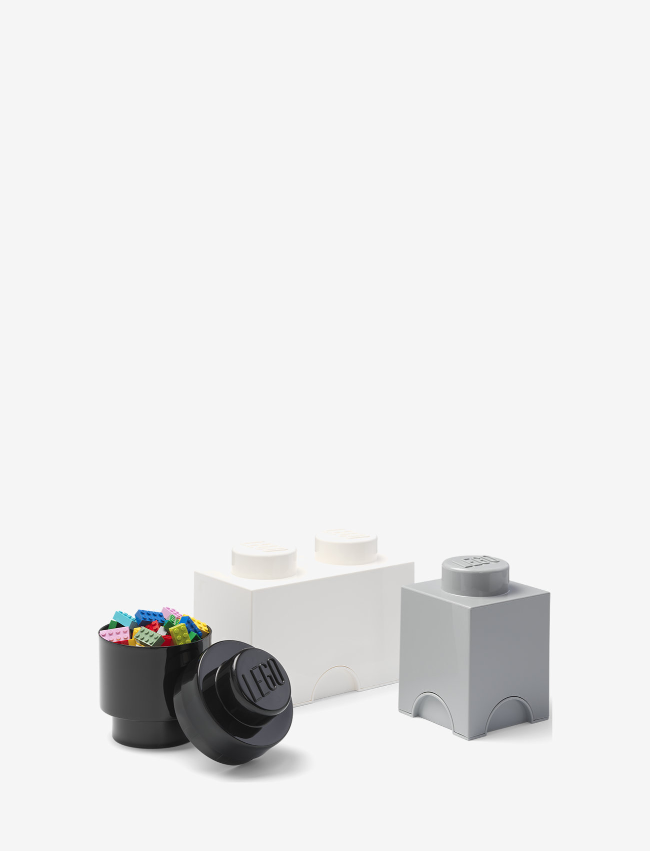LEGO STORAGE - LEGO STORAGE BRICK MULTI-PACK 3 PCS CLASSIC - mix - classic (black, white, grey) - 0