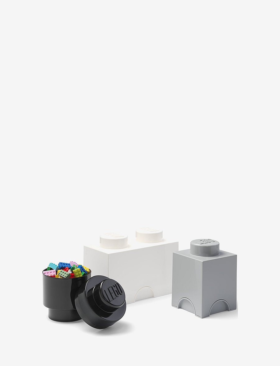 LEGO STORAGE - LEGO STORAGE BRICK MULTI-PACK 3 PCS CLASSIC - mix - classic (black, white, grey) - 0
