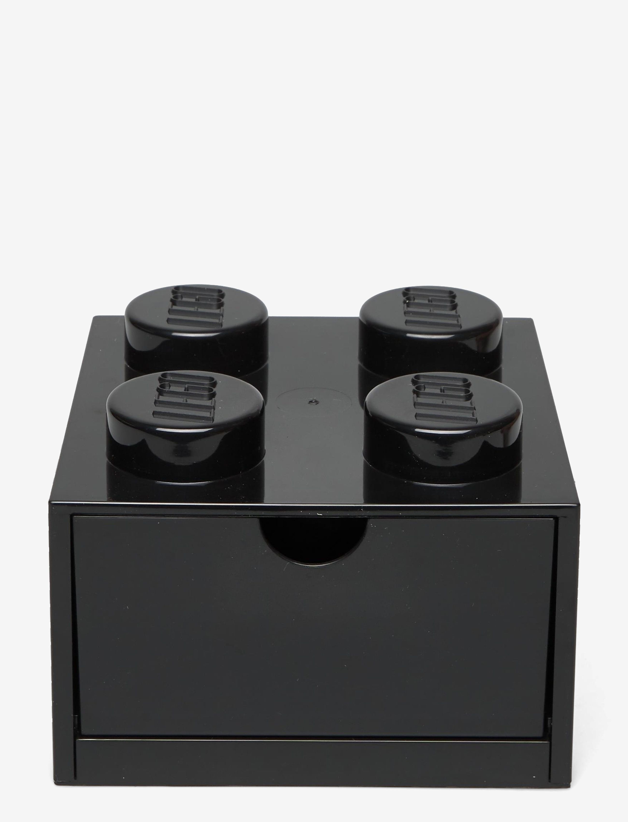 LEGO STORAGE Lego Desk Drawer 4, Opbevaringskasse, Sort, Str: 16X 16X 11CM
