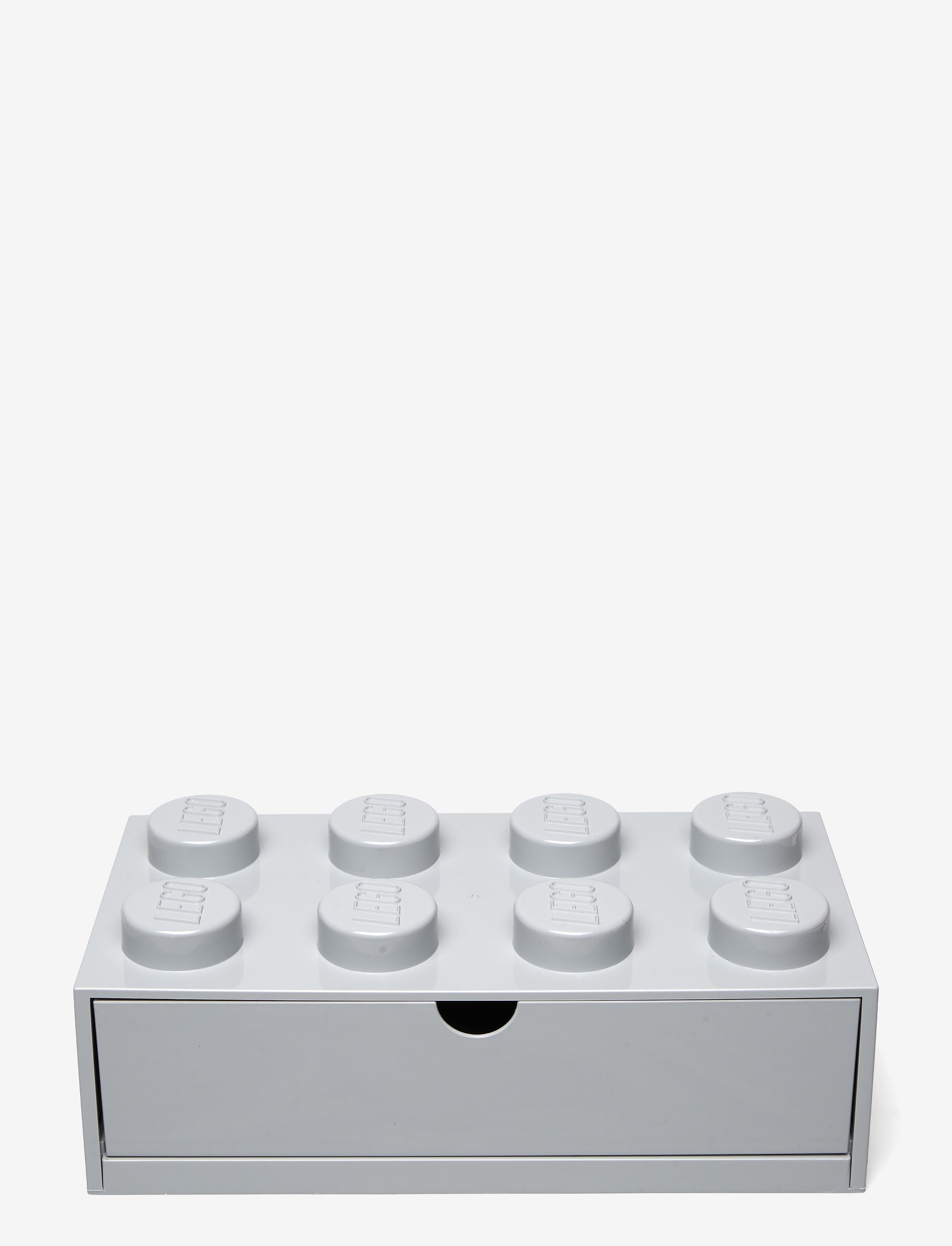 LEGO STORAGE Lego Desk Drawer 8, Opbevaringskasse, Grå, Str: 32X 16X 11CM