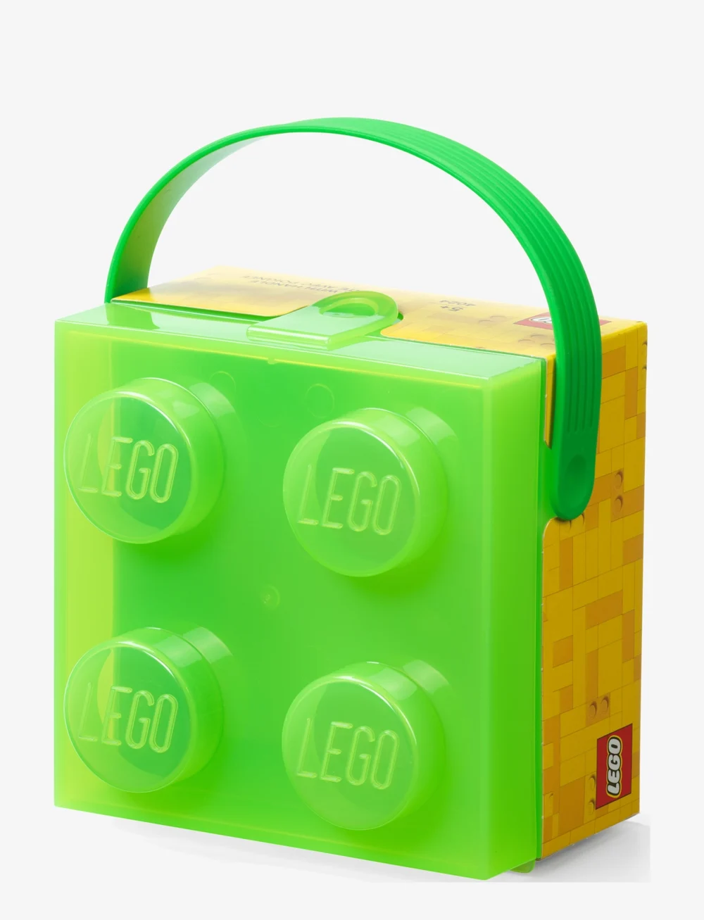 LEGO STORAGE - LEGO Box W. Handle Translucent Green - resa - translucent green - 2