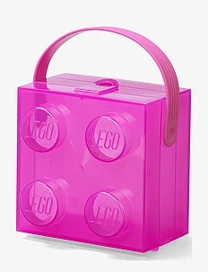 LEGO Box W. Handle Translucent Violet, LEGO STORAGE