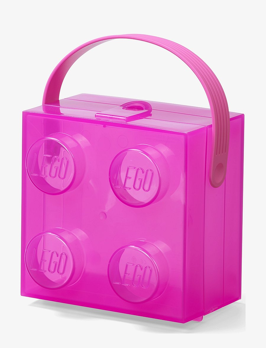 LEGO STORAGE - LEGO Box W. Handle Translucent Violet - reisimine - translucent violet - 0