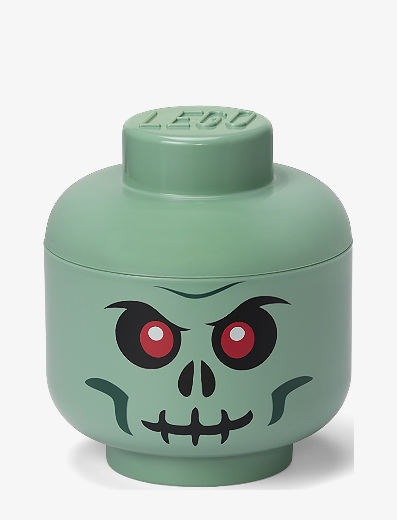 LEGO STORAGE Head (Small) Green Skeleton, S, Storage, Grün - Storage Boxes, Kinder
