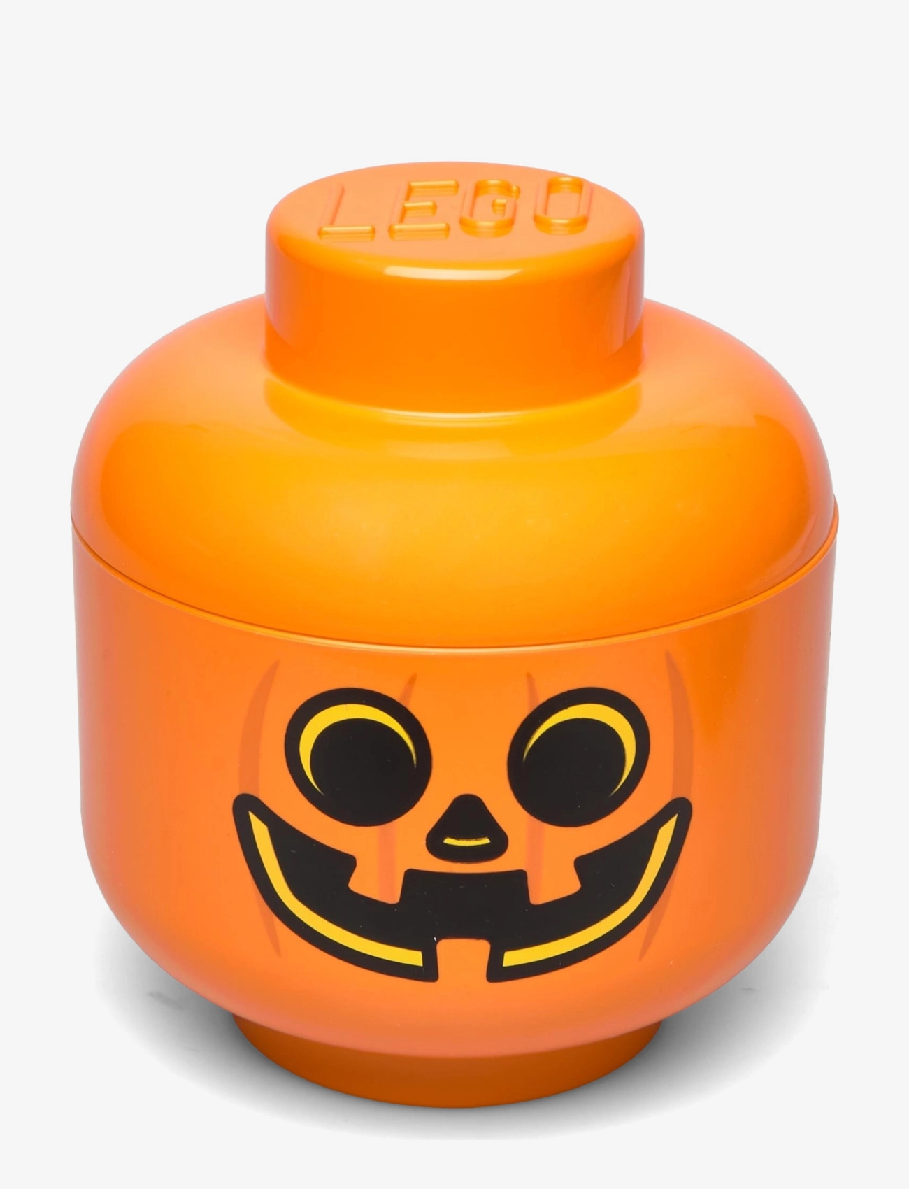 LEGO STORAGE Head (Small), 16X 18 cm, Storage, Orange - Storage Boxes, Kinder