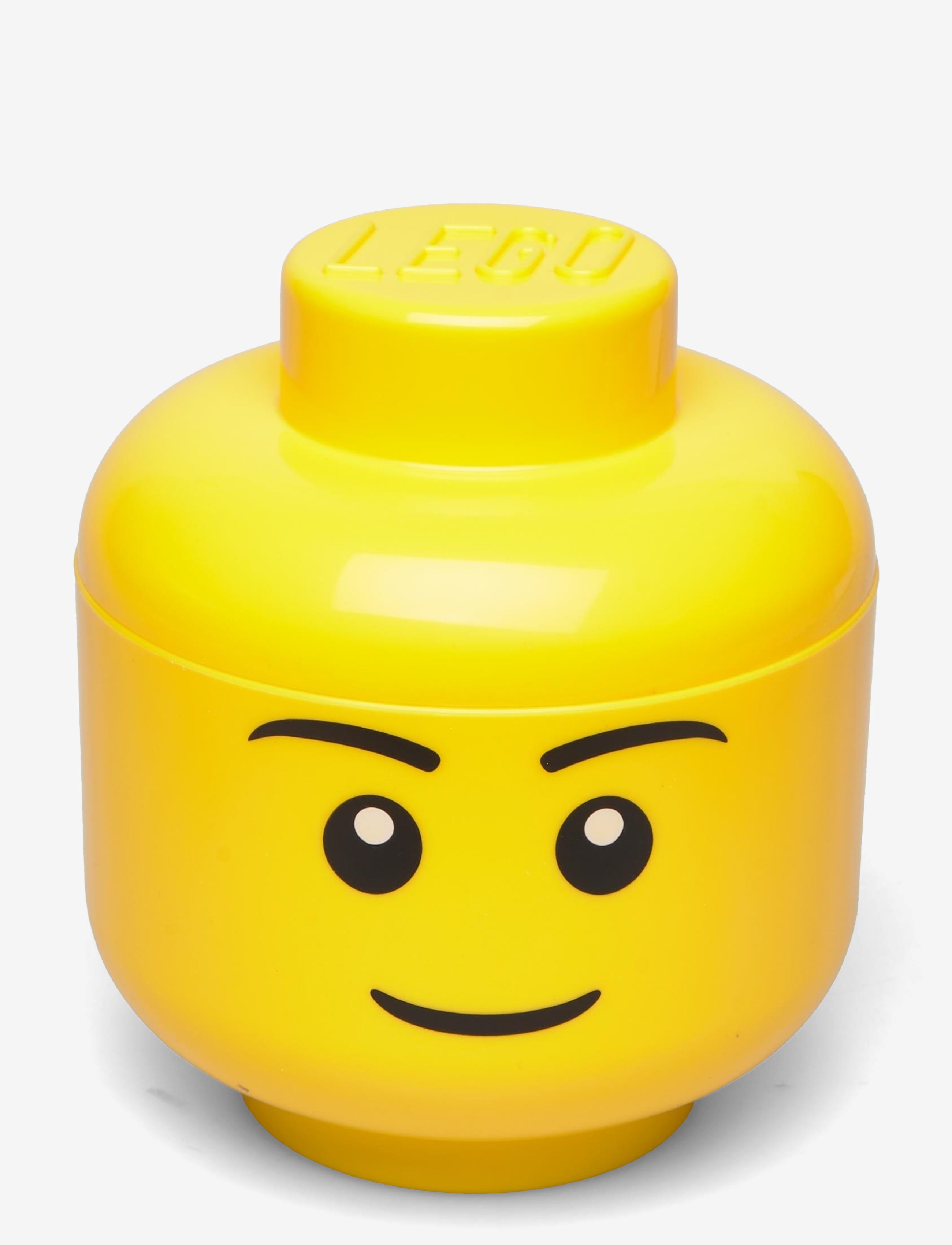 LEGO STORAGE - LEGO STORAGE HEAD (SMALL) - geymslukassar - bright yellow - 0