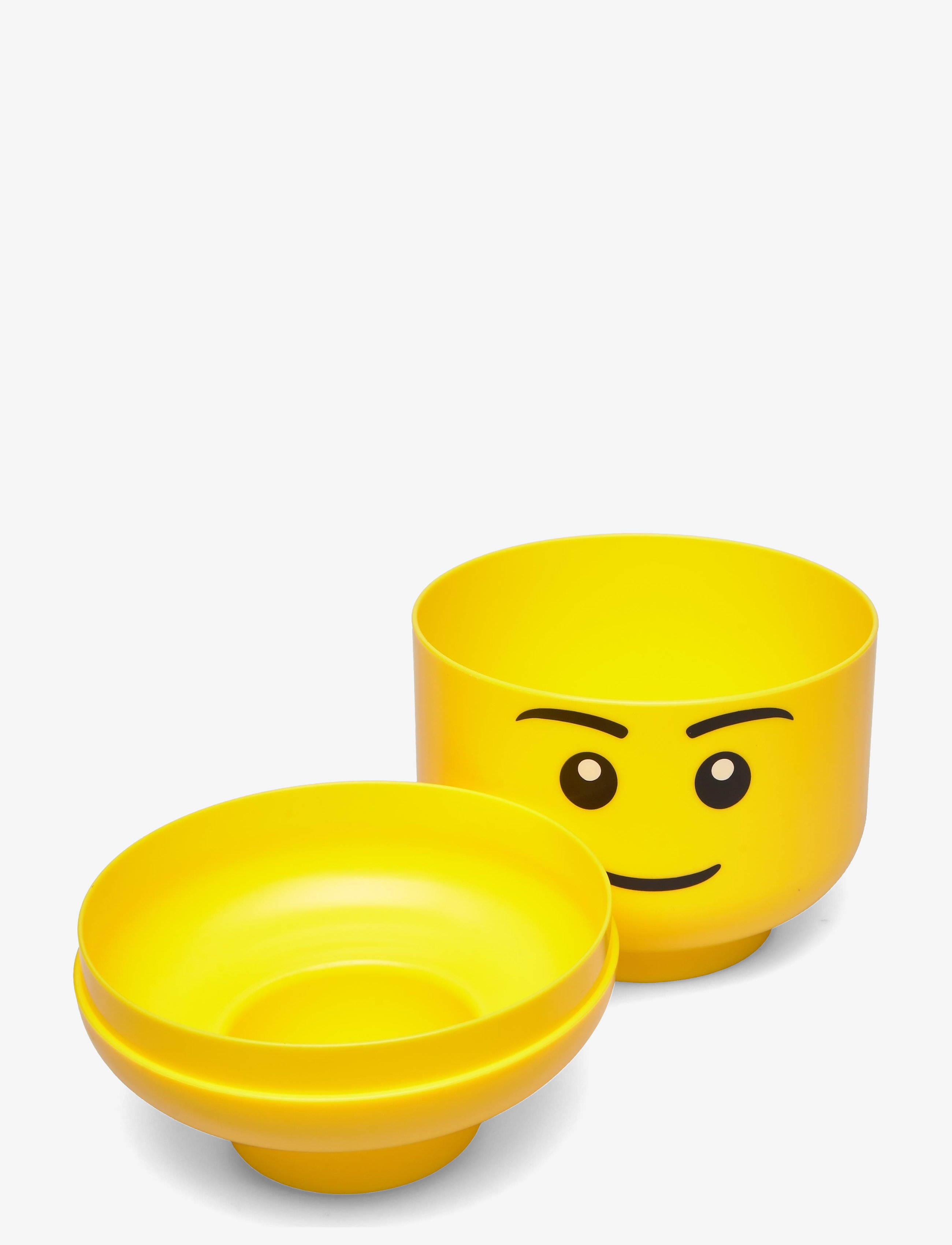 LEGO STORAGE - LEGO STORAGE HEAD (SMALL) - geymslukassar - bright yellow - 1