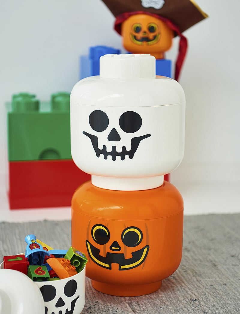 LEGO STORAGE - LEGO STORAGE HEAD (SMALL) - opbevaringskasser - white - 0