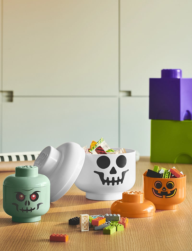 LEGO STORAGE - LEGO STORAGE HEAD (SMALL) - opbevaringskasser - white - 3