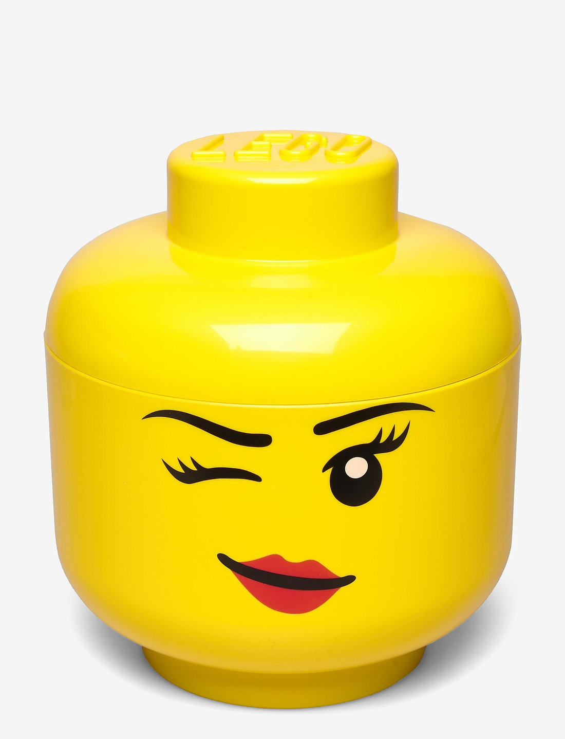 LEGO STORAGE - LEGO STORAGE HEAD (LARGE) - hoiukastid - bright yellow - 0