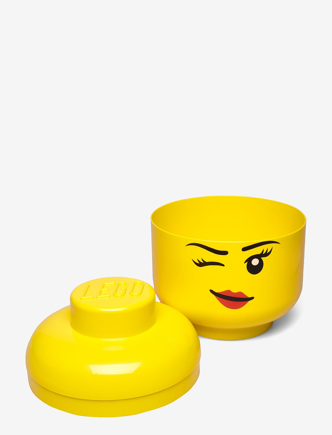 LEGO STORAGE - LEGO STORAGE HEAD (LARGE) - hoiukastid - bright yellow - 1