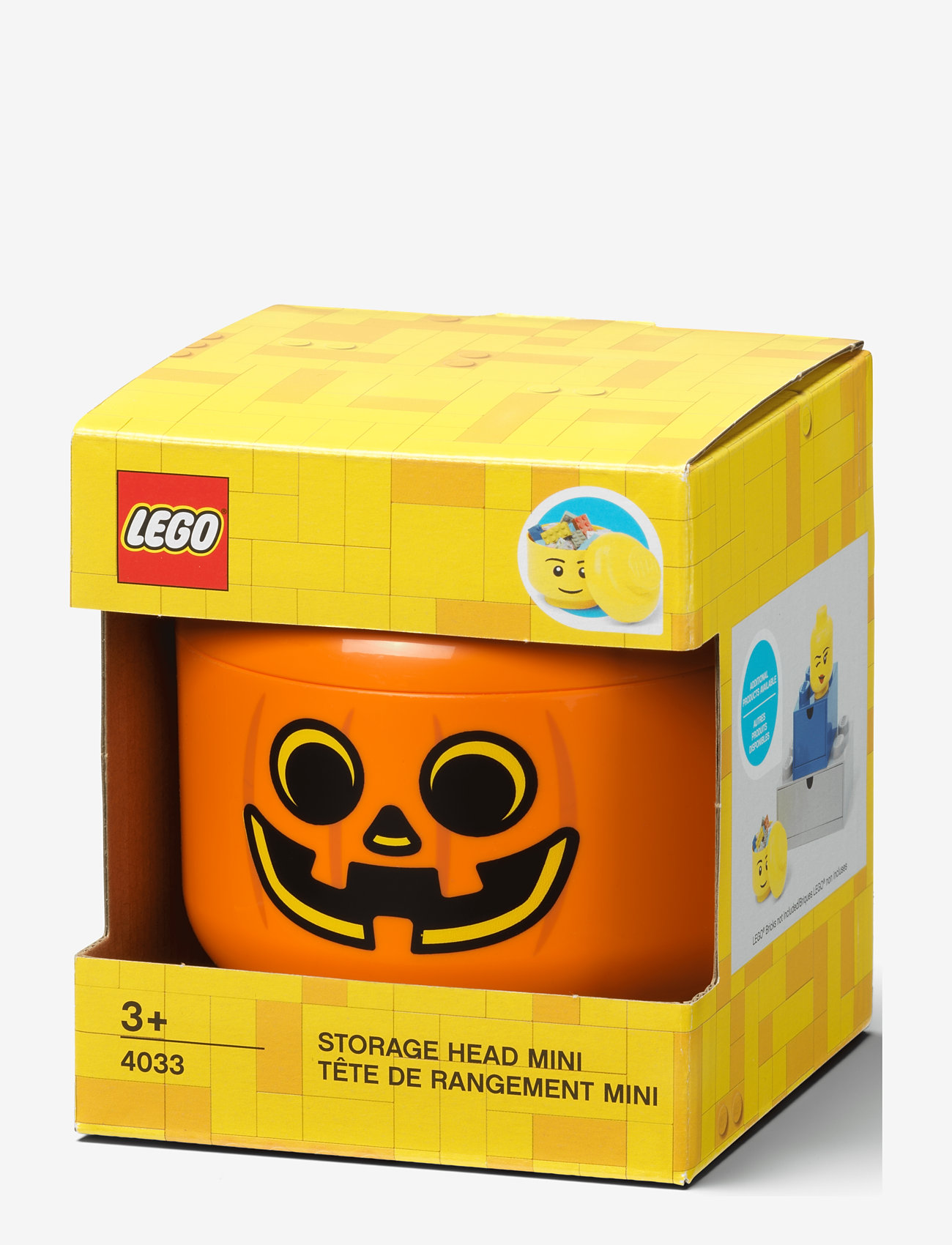 LEGO STORAGE - LEGO STORAGE HEAD (MINI) - PUMPKIN - hoiukastid - pumpkin - 2