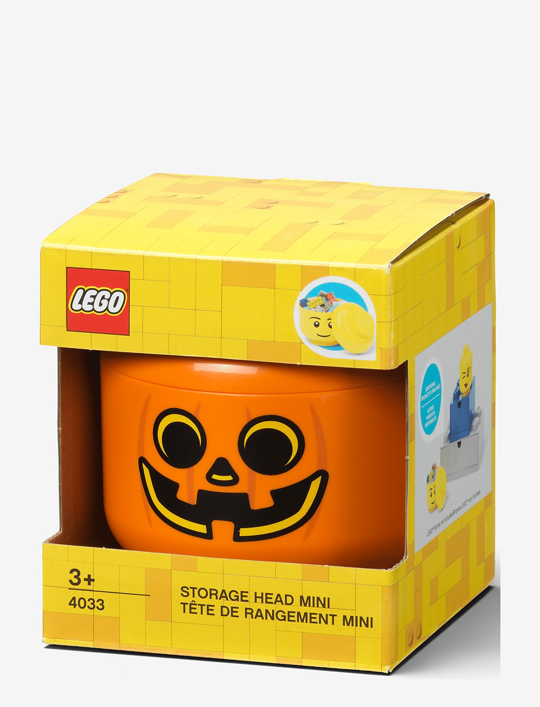 LEGO STORAGE - LEGO STORAGE HEAD (MINI) - PUMPKIN - daiktų laikymo dėžės - pumpkin - 2