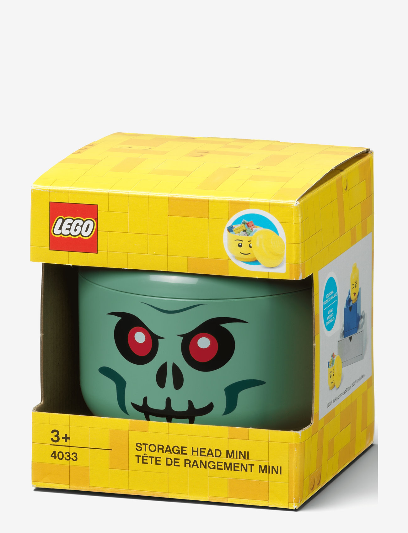 LEGO STORAGE - LEGO STORAGE HEAD (MINI) - GREEN SKELETON - aufbewahrungsboxen - green skeleton - 2
