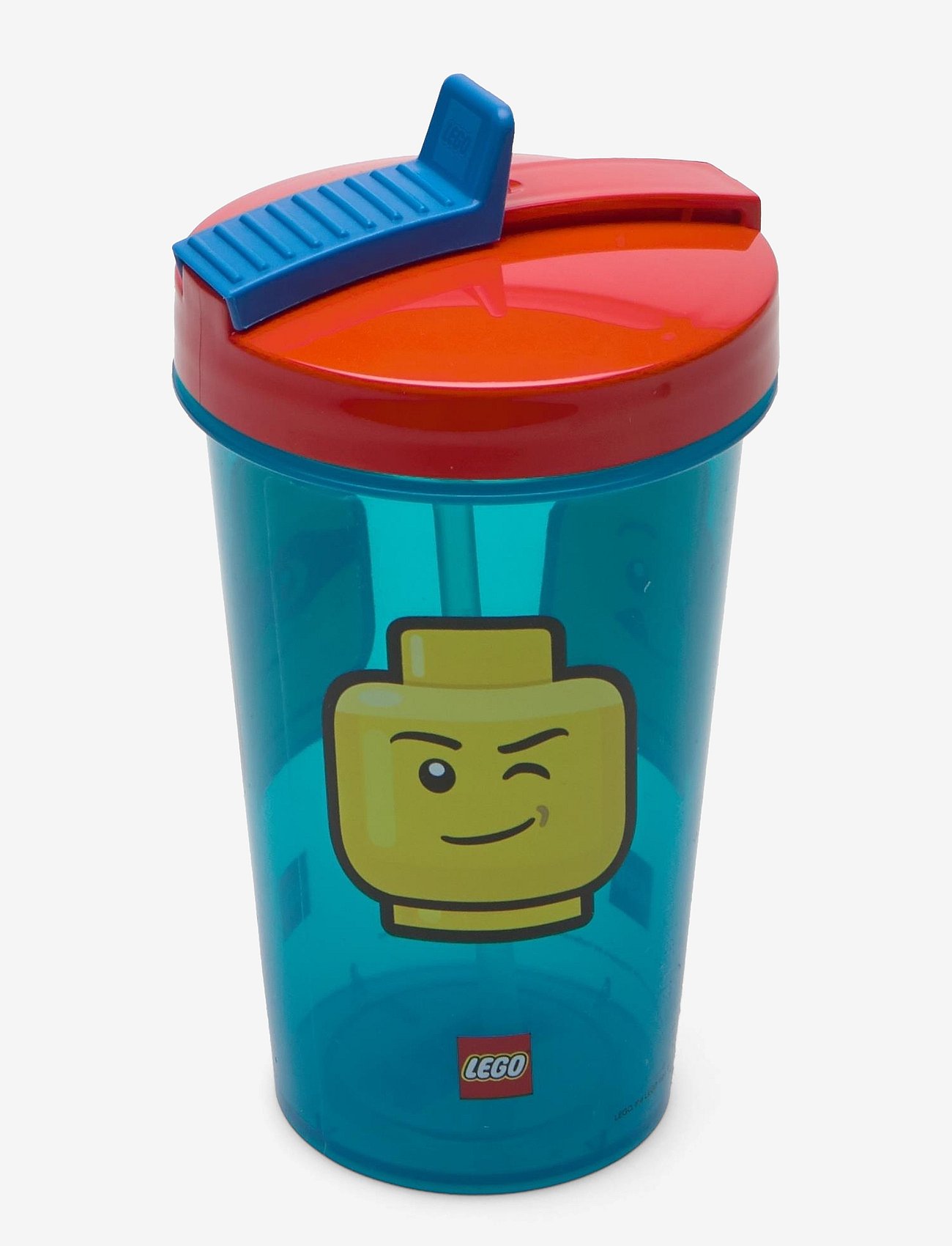 LEGO STORAGE Lego Tumbler With Straw Iconic Classic - Blue - 9X 9X 16CM
