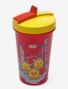 LEGO TUMBLER WITH STRAW ICONIC BOY, LEGO STORAGE
