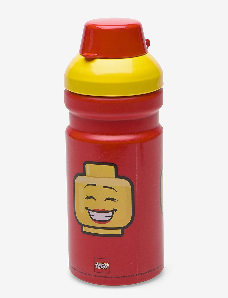 LEGO STORAGE - LEGO DRINKING BOTTLE CITY - water bottles - bright red - 0