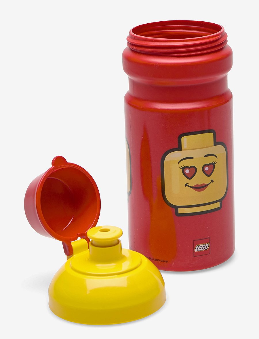 LEGO STORAGE - LEGO DRINKING BOTTLE CITY - water bottles - bright red - 1