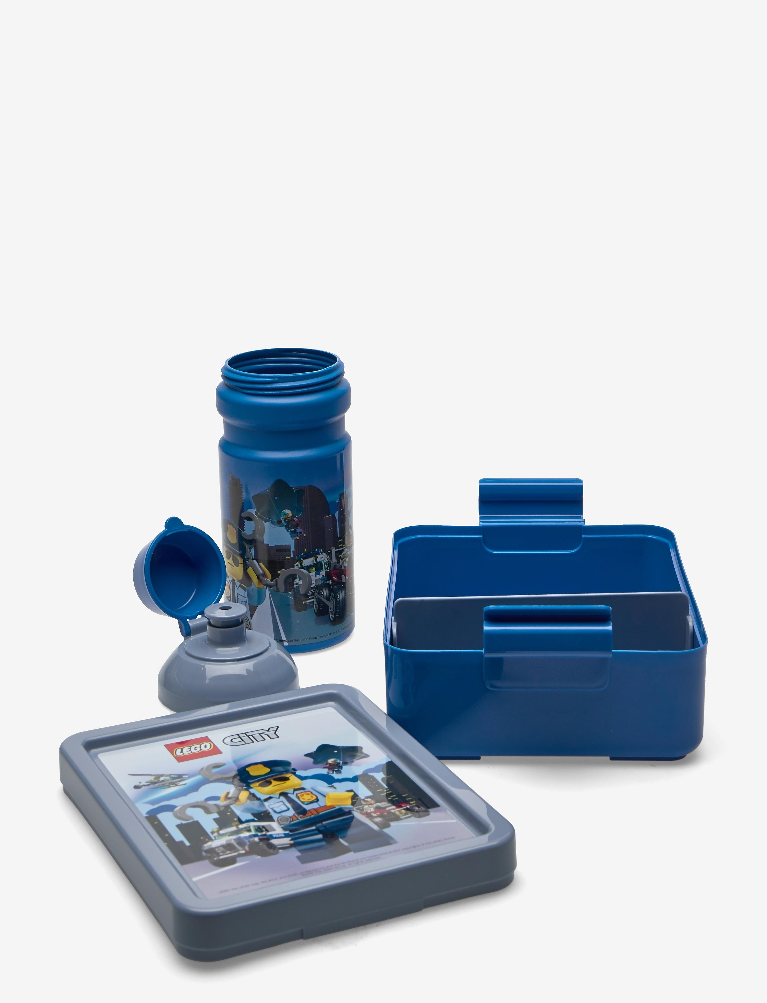 LEGO STORAGE - LEGO LUNCH SET CITY - brotdosen - bright blue - 1