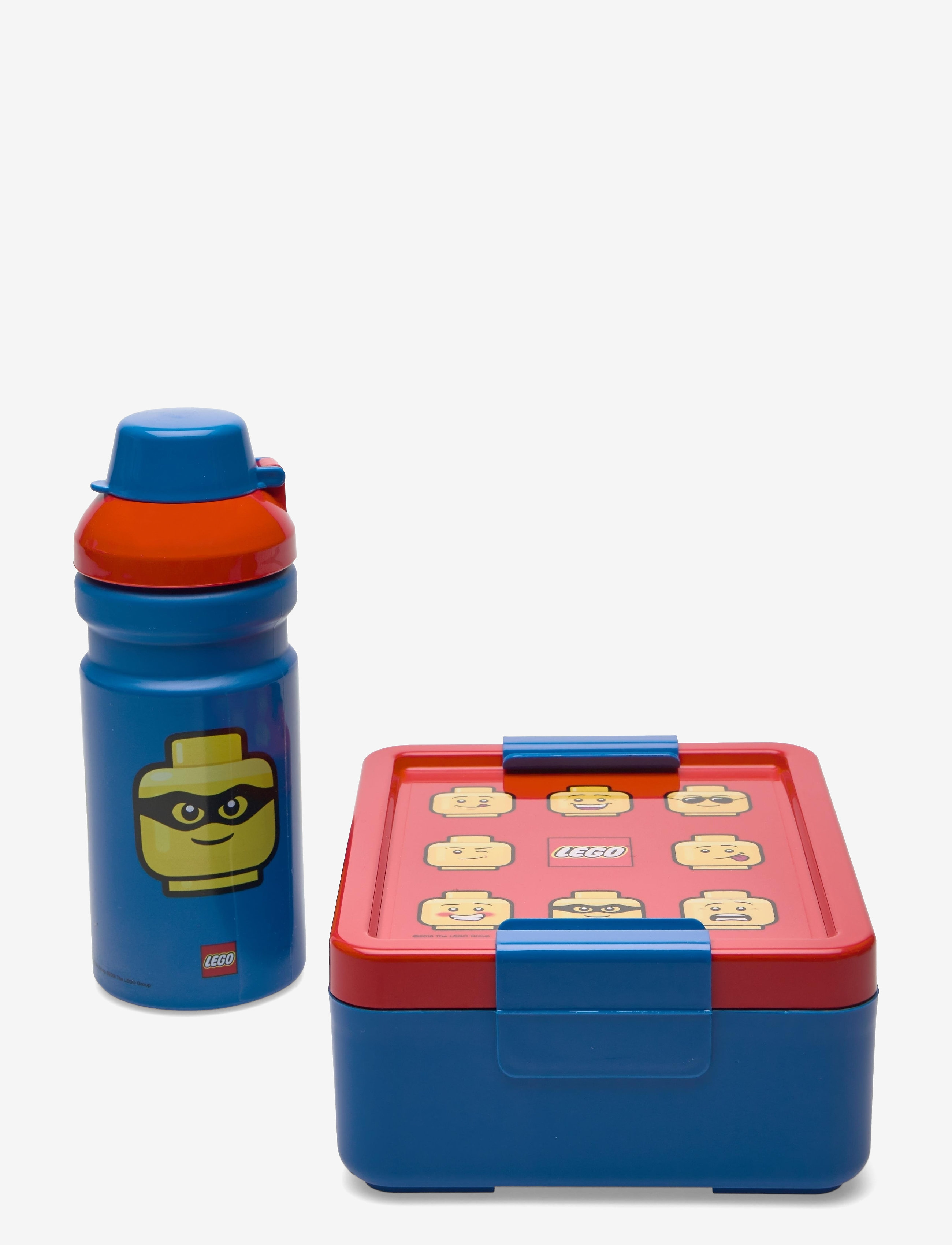 LEGO STORAGE Lego Lunch Set City Blau - 20X 7X 17CM - Kinder