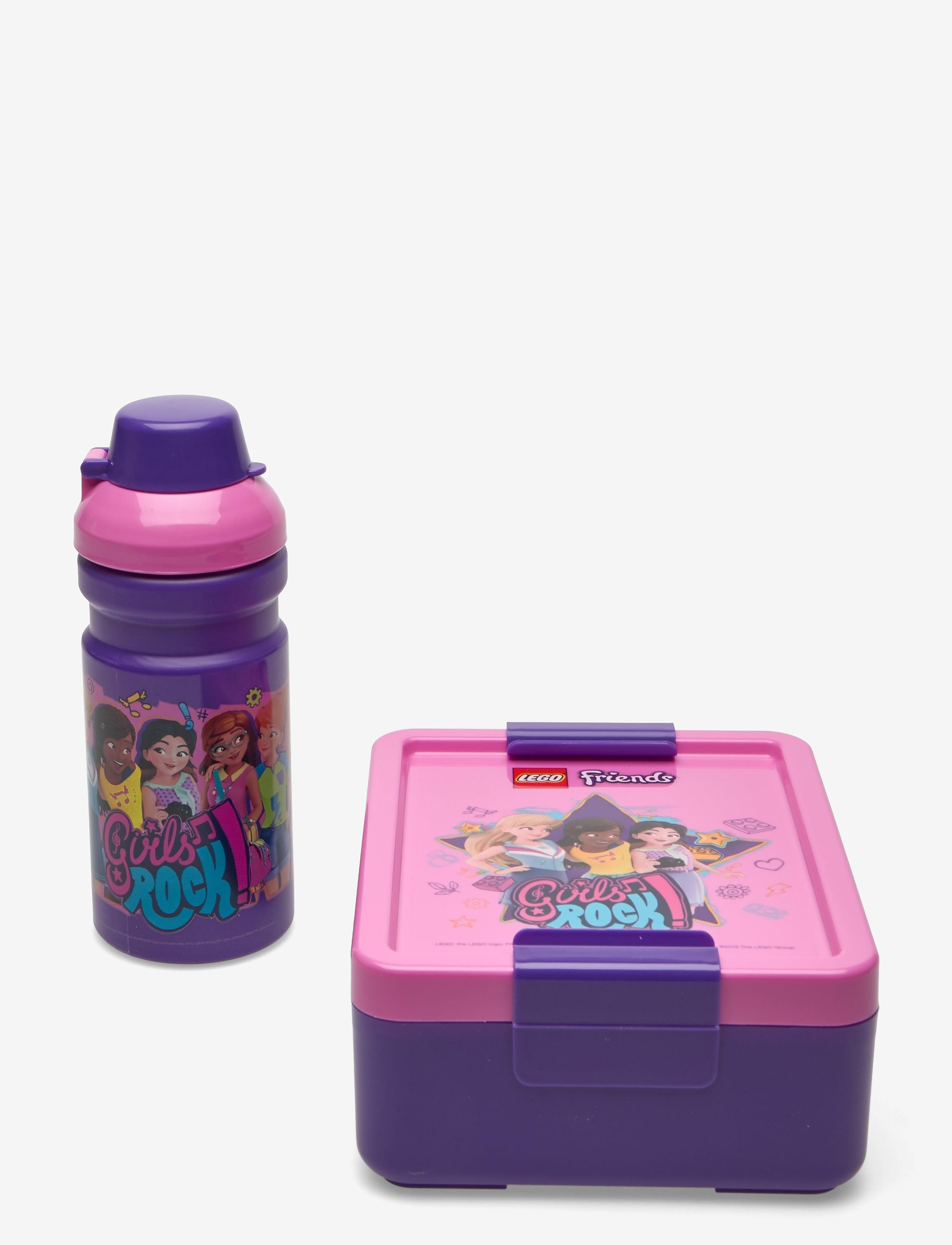LEGO STORAGE Lego Lunch Set City Lila - 20X 7X 17CM - Kinder