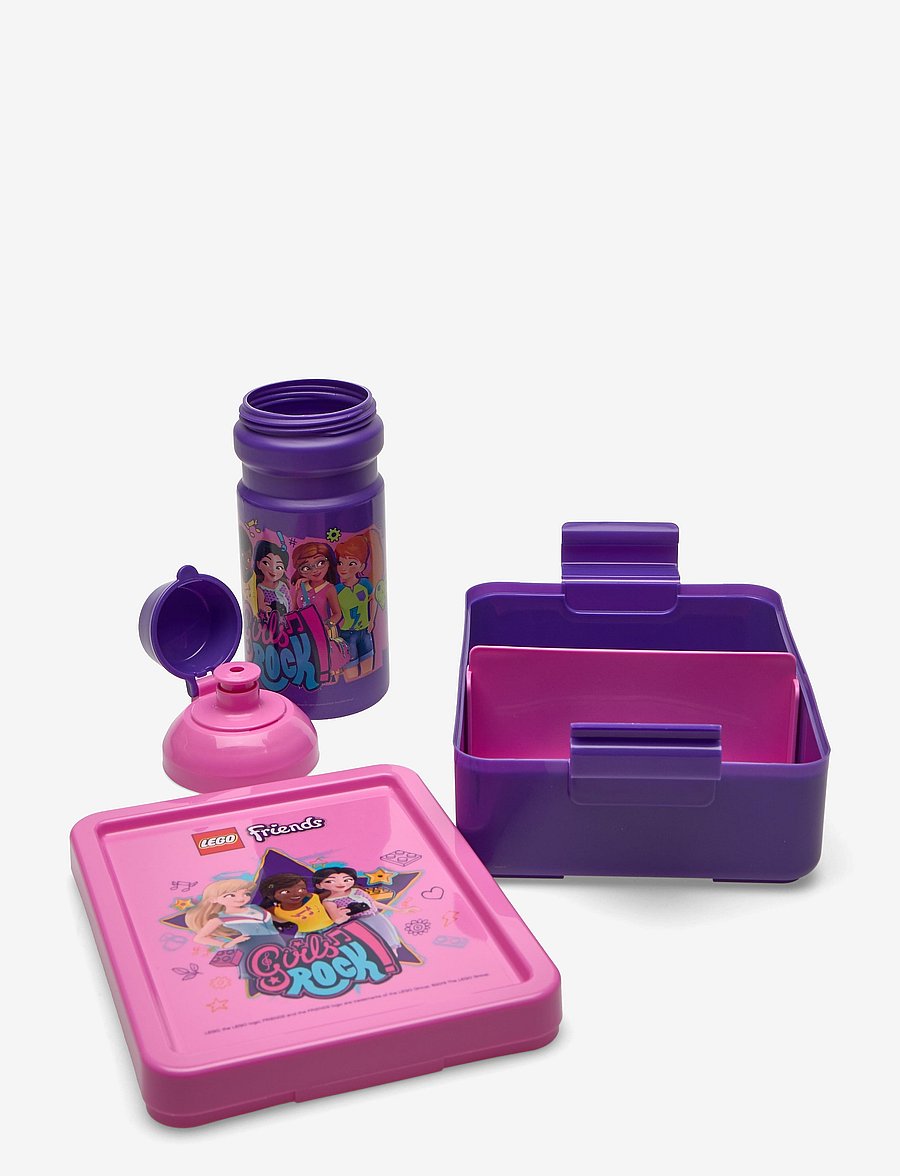 LEGO STORAGE - LEGO LUNCH SET CITY - madkasser - medium lilac - 1
