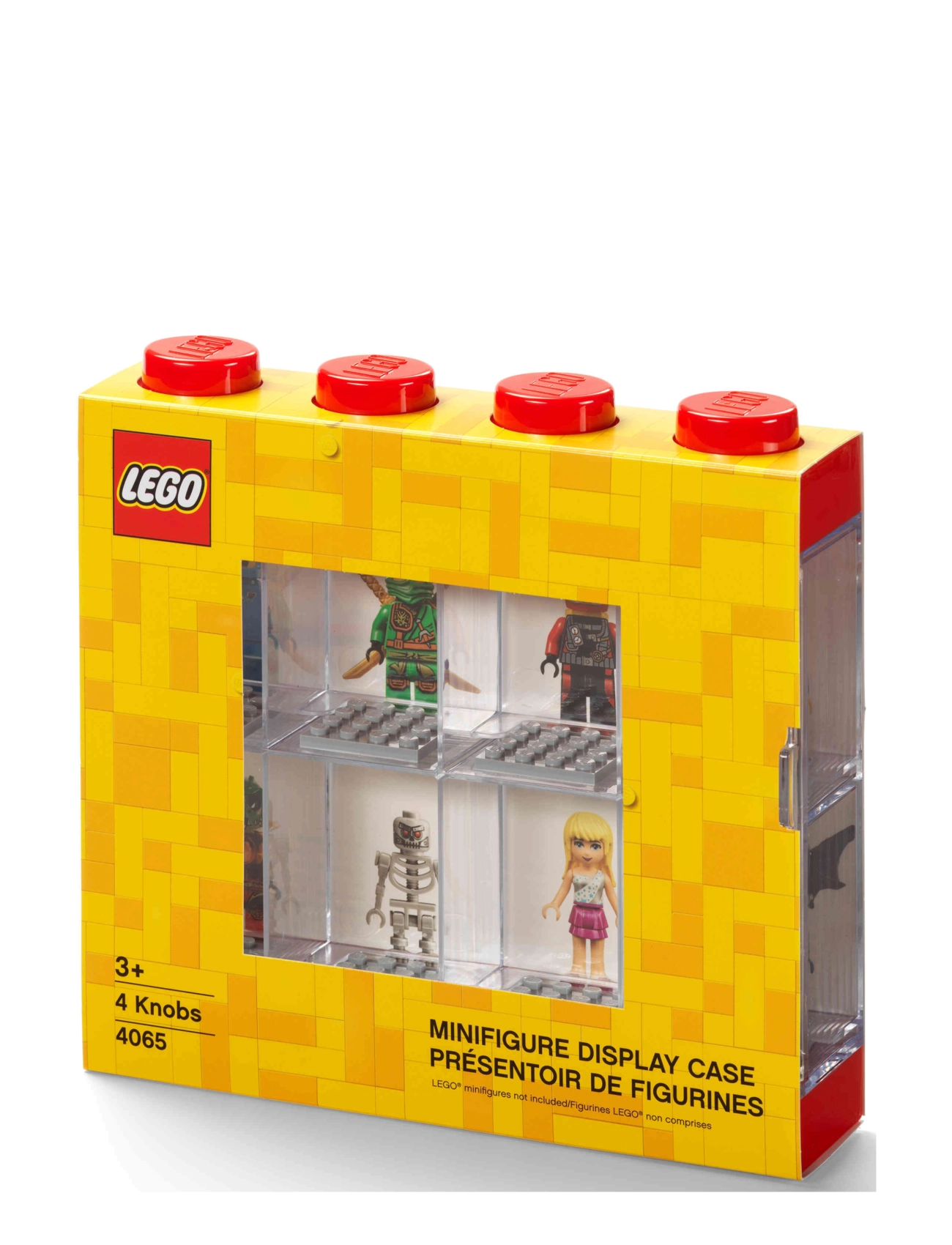 LEGO STORAGE - LEGO MINIFIGURE DISPLAY CASE 8 (4 KNOB) - bright red - 1