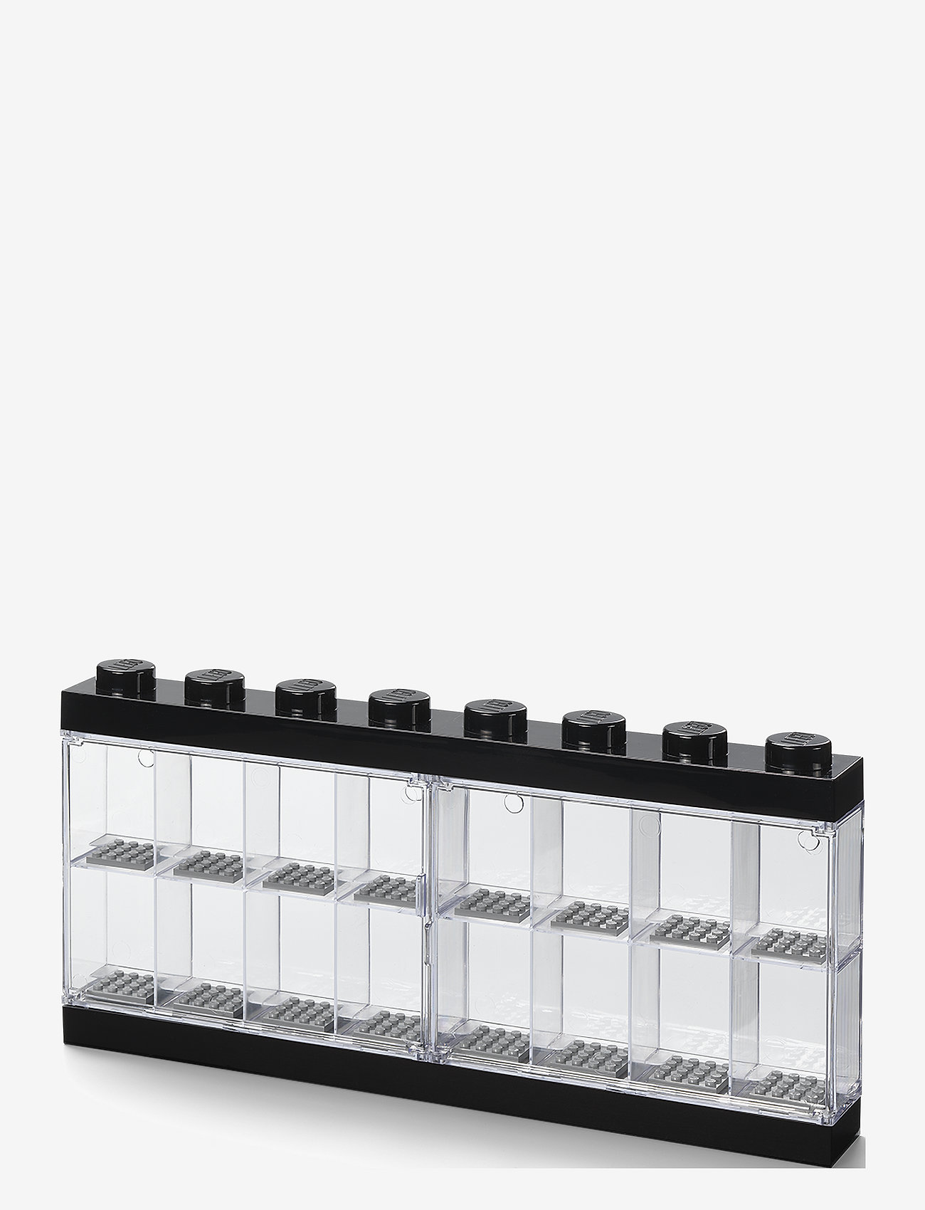 LEGO STORAGE - LEGO MINIFIGURE DISPLAY CASE 16 (8 KNOB) - hoiukastid - black - 0