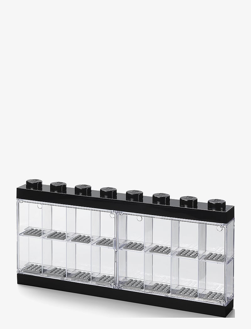 LEGO STORAGE - LEGO MINIFIGURE DISPLAY CASE 16 (8 KNOB) - hoiukastid - black - 0