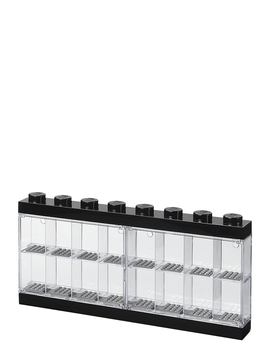 LEGO STORAGE - LEGO MINIFIGURE DISPLAY CASE 16 (8 KNOB) - hoiukastid - black - 1