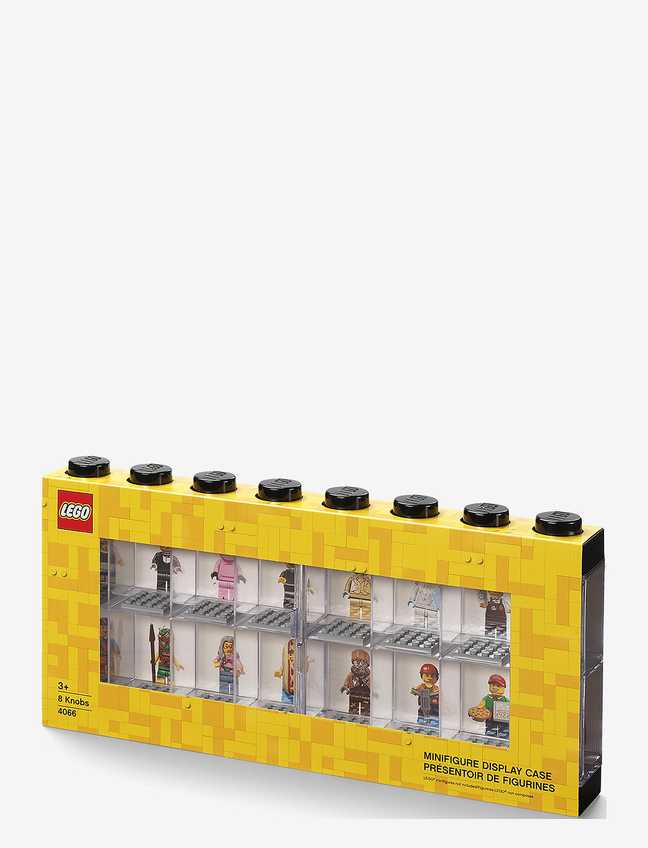 LEGO STORAGE - LEGO MINIFIGURE DISPLAY CASE 16 (8 KNOB) - hoiukastid - black - 1