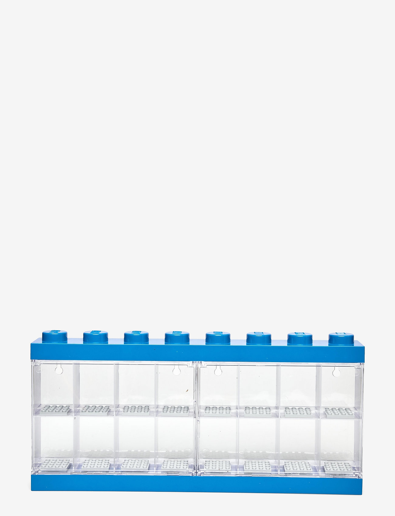 LEGO STORAGE - LEGO MINIFIGURE DISPLAY CASE 16 (8 KNOB) - storage boxes - bright blue - 0