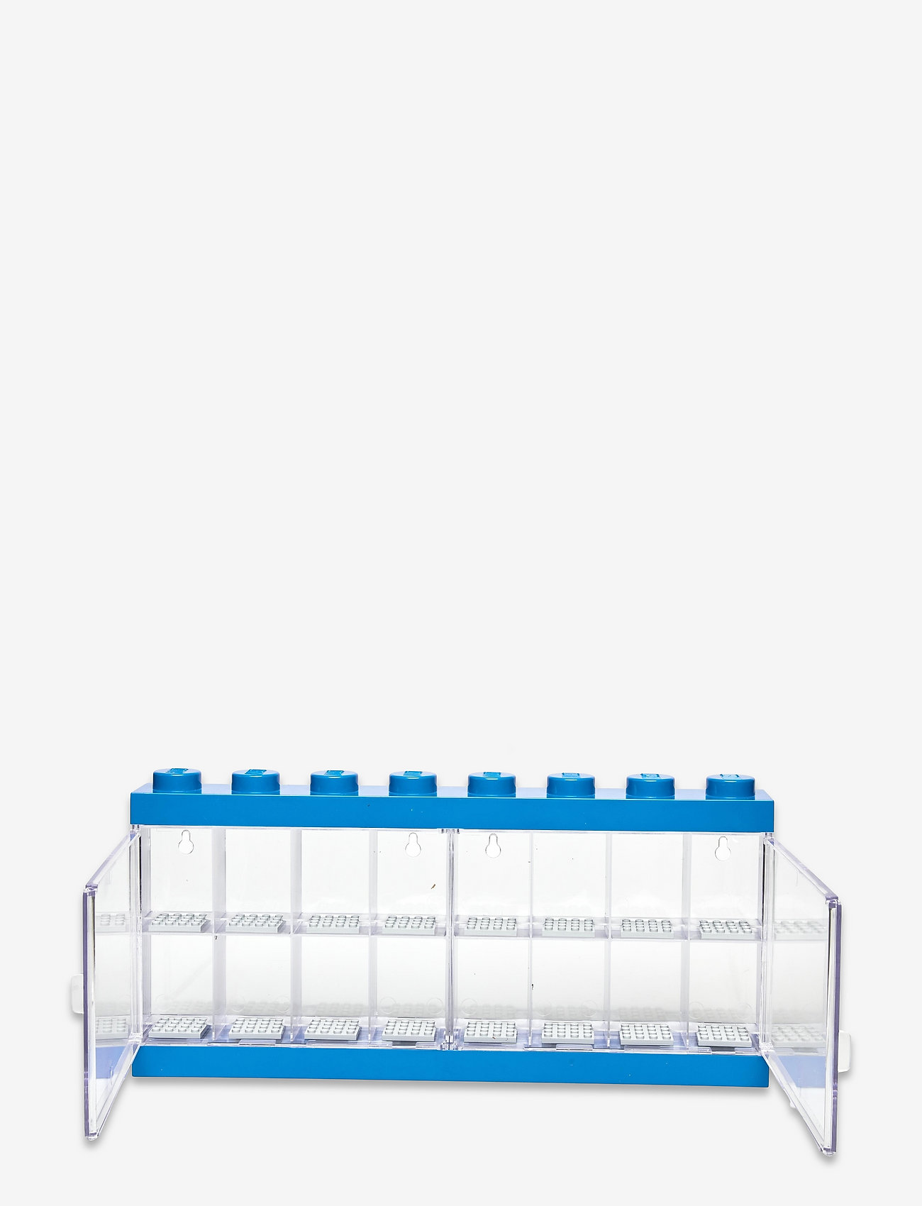 LEGO STORAGE - LEGO MINIFIGURE DISPLAY CASE 16 (8 KNOB) - storage boxes - bright blue - 1