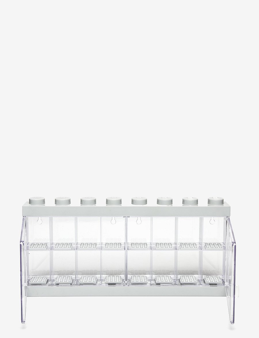 LEGO STORAGE - LEGO MINIFIGURE DISPLAY CASE 16 (8 KNOB) - aufbewahrungsboxen - m. stone grey - 1