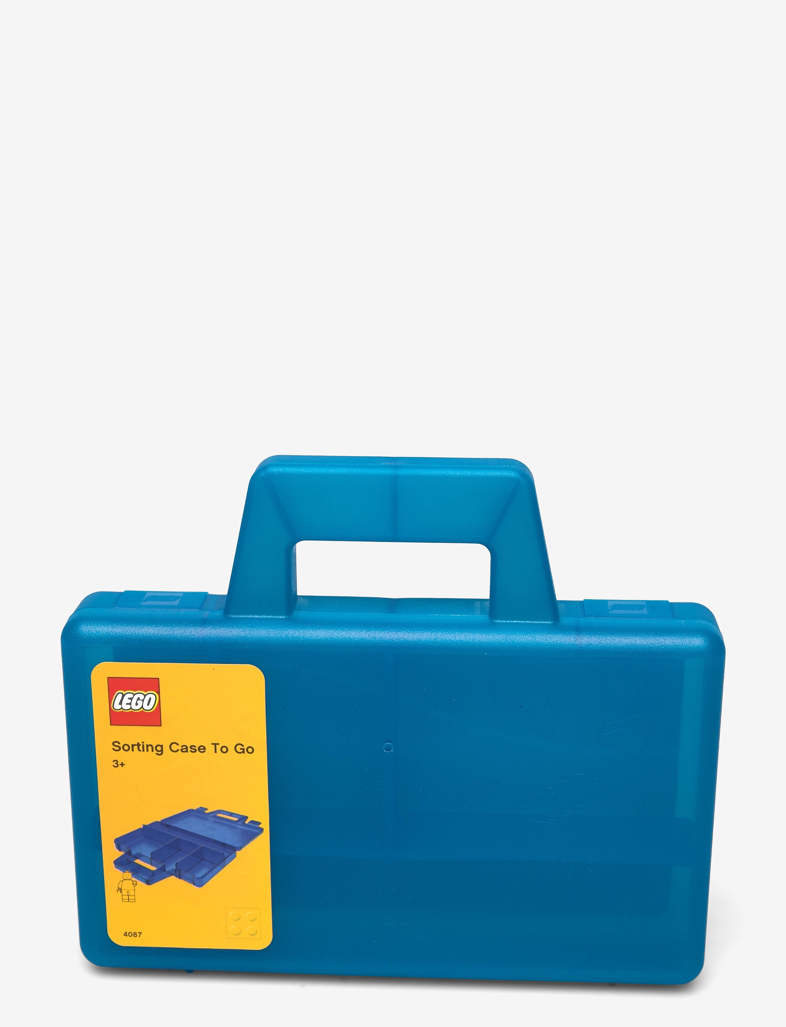 LEGO SORTING BOX TO GO - TRANSPARENT BLUE