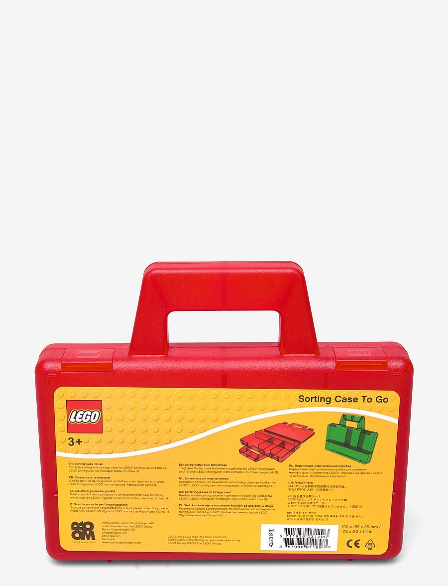 LEGO STORAGE - LEGO SORTING BOX TO GO - transparent red - 1