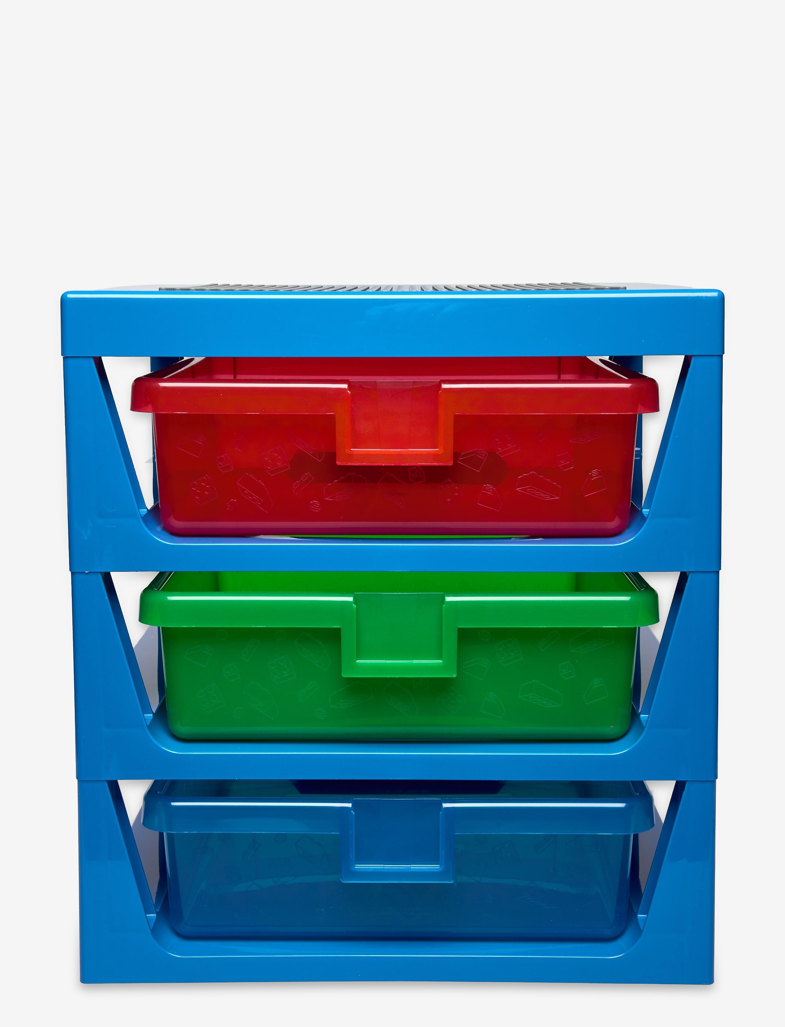 LEGO STORAGE LEGO 3-DRAWER STORAGE RACK - Room Copenhagen LEGO STORAGE - BRIGHT BLUE / multi