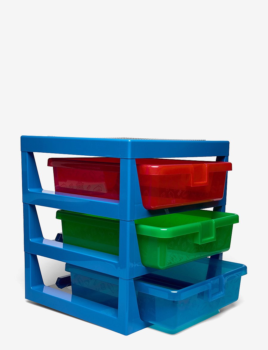 LEGO STORAGE - LEGO 3-DRAWER STORAGE RACK - opbevaringskasser - bright blue - 1