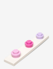 LEGO STORAGE - LEGO WALL HANGER RACK - crochets et suspensions - mix - iconic (light pink, dark pink, purple) - 0