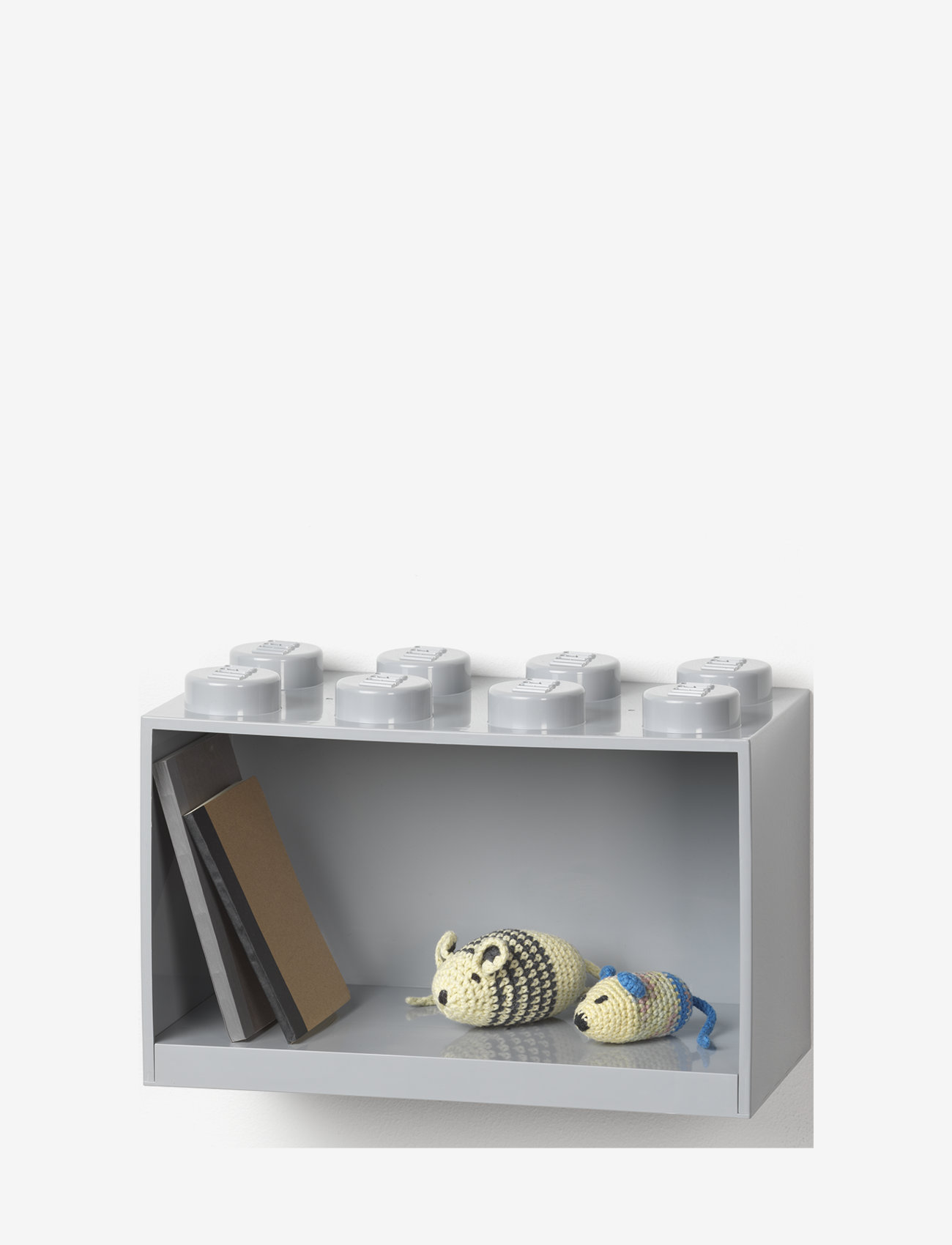 LEGO STORAGE - LEGO BRICK SHELF 8 - m. stone grey - 1